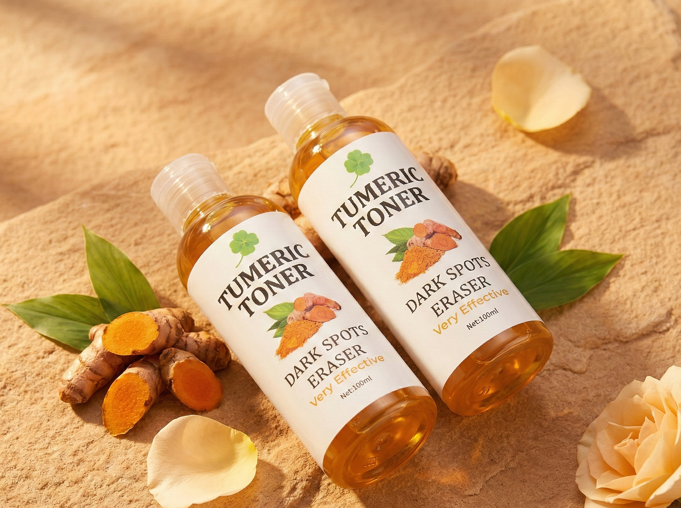 Tonique Visage au Curcuma – Éclat, Taches et Rides