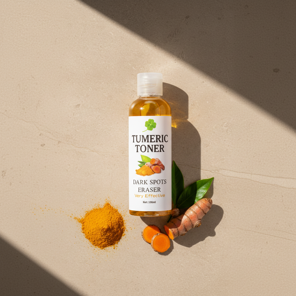 Tonique Visage au Curcuma – Éclat, Taches et Rides